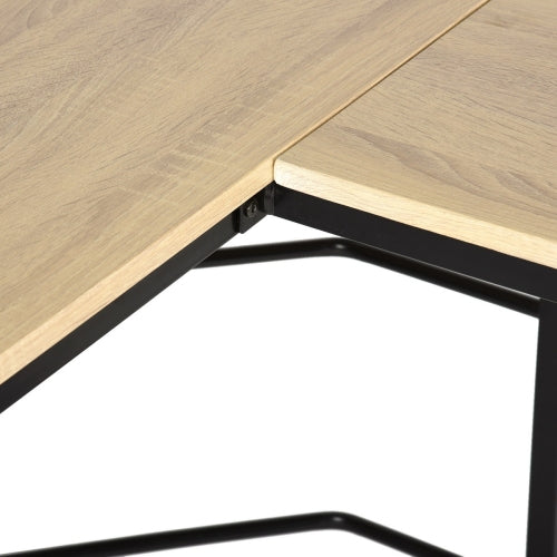 4ft - L-Shaped Computer Desk PC Laptop Table Wood Workstation Furniture Sturdy