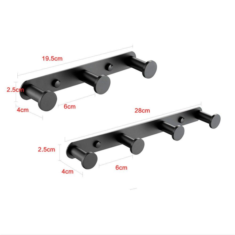 Towel Holder Hook Matte Black 304 Stainless Steel Bathrobe Coat Rack 1