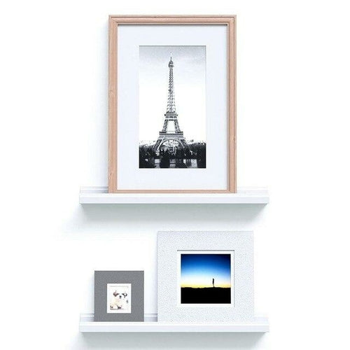 22 Inches Floating Picture Display Ledge MDF Wood Wall Mount Shelf